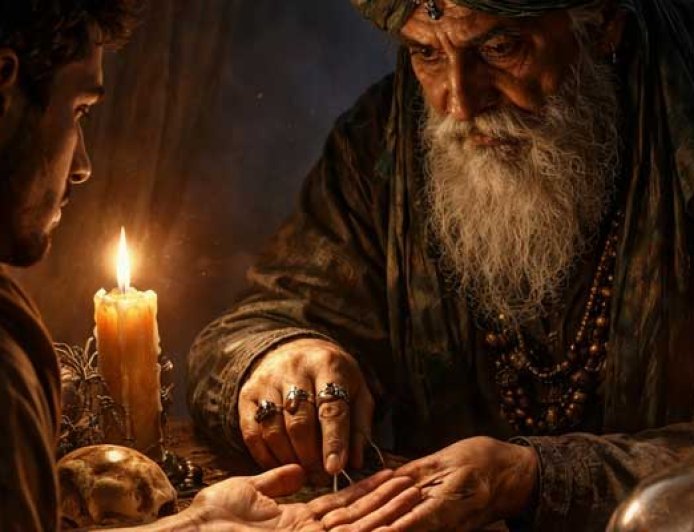 ایک نجومی لوگوں کے ہاتھ دیکھ کر موت کا وقت بتایا کرتا تھا۔