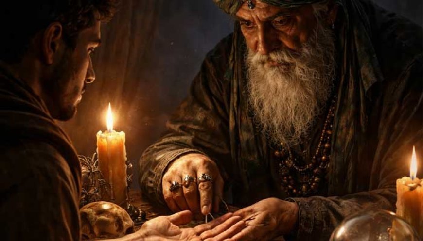 ایک نجومی لوگوں کے ہاتھ دیکھ کر موت کا وقت بتایا کرتا تھا۔