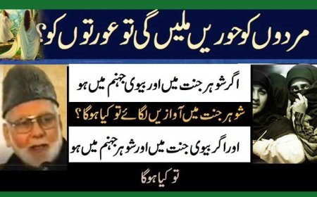 اگر بیوی جنت میں چلی جائے اور شوہر جہنم میں ہو
