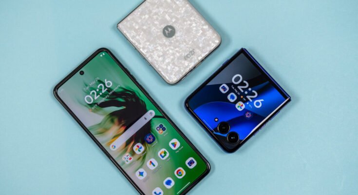 Three Razr phones