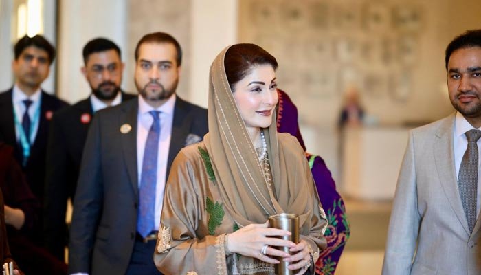 وزیر اعلیٰ پنجاب مریم نواز کو اس نامعلوم تصویر میں دیکھا جا سکتا ہے۔ — Facebook/@TheMaryamNSharif