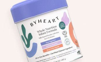 a container of byheart baby formula
