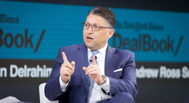 Makan Delrahim speaks onstage on November 6, 2019.
