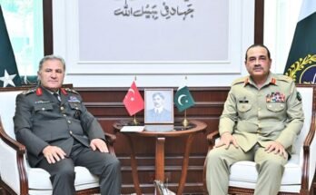 ترکی کے فوجی کمانڈر فیلڈ مارشل منیر نے علاقائی سلامتی کی حرکیات پر تبادلہ خیال کیا۔
