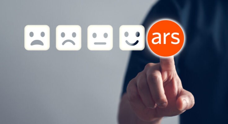 Image of a person selecting "Ars"