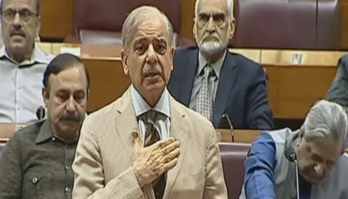وزیراعظم شہباز شریف نے ایک بار پھر اپوزیشن کو مذاکرات کی دعوت دے دی۔