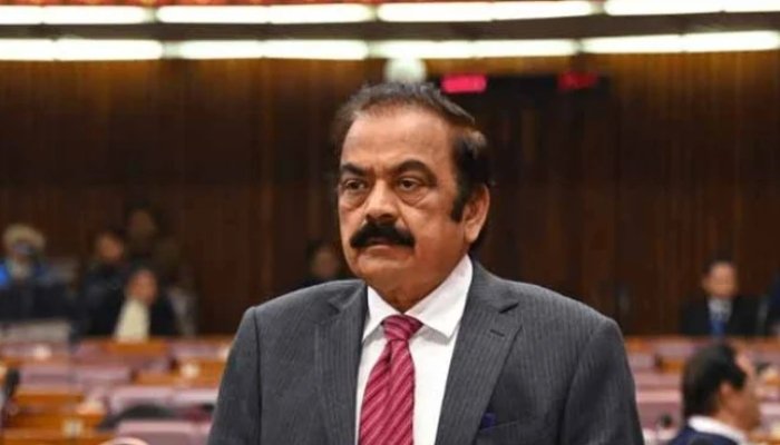مسلم لیگ ن کے رہنما رانا ثناء اللہ 17 دسمبر 2024 کو قومی اسمبلی کے اجلاس میں اظہار خیال کر رہے ہیں۔ — X/@NAofPakistan